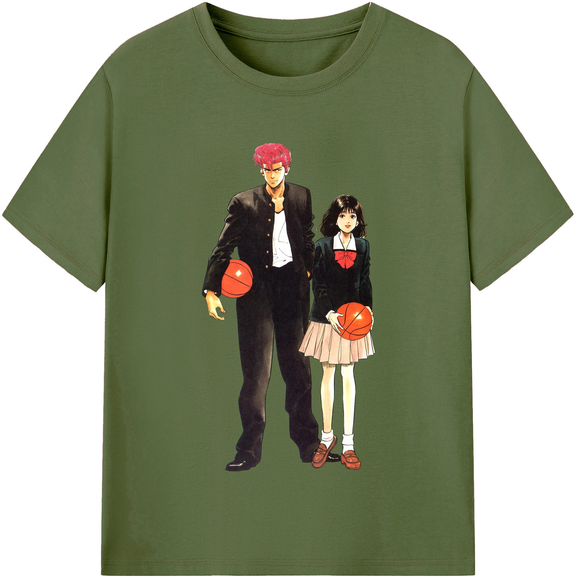 （画像用） SLAM DUNK／スラムダンク 綿100％半袖Tシャツ（フロントプリント）